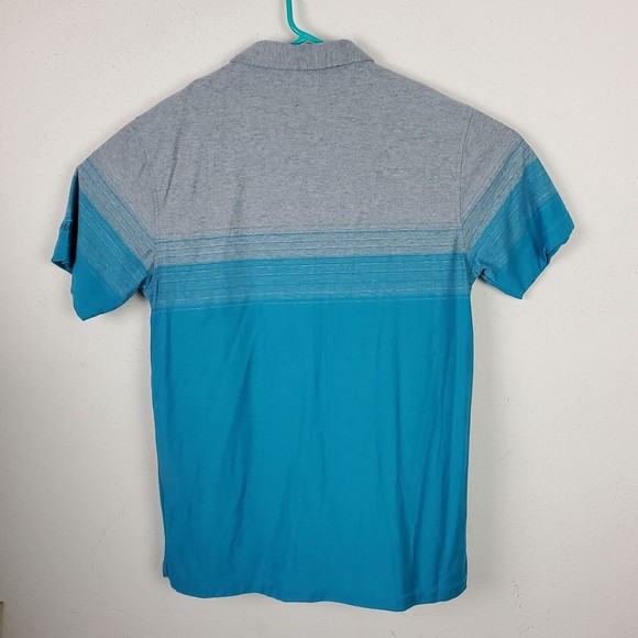LinkSoul Polo Shirt Mens L Gray Blue Cotton Short Sleeve Telluride Golf Course - Picture 2 of 10